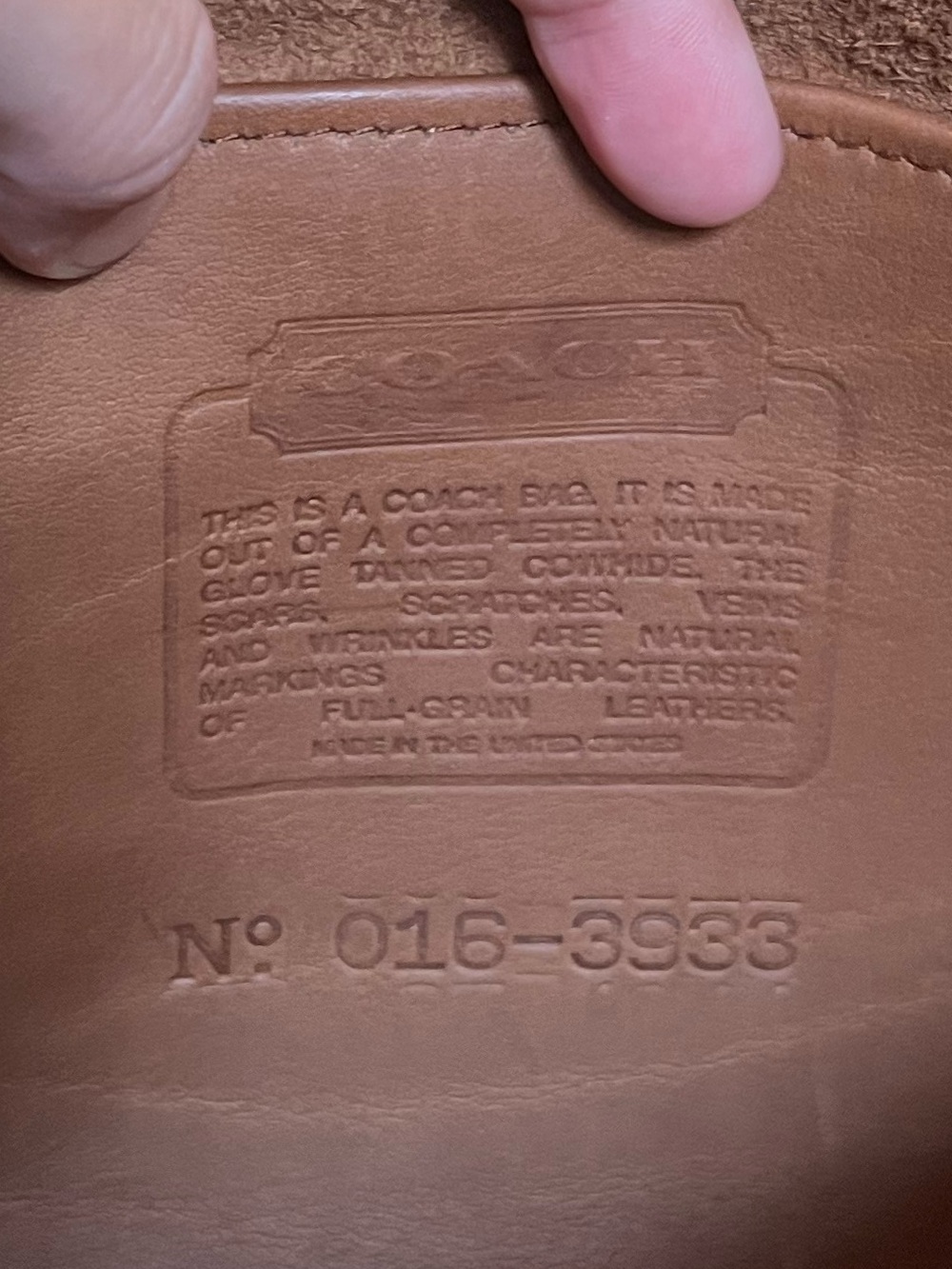 Vintage Coach Collegiate 9815 British Tan Crossbody Bag - Picture 10 of 16